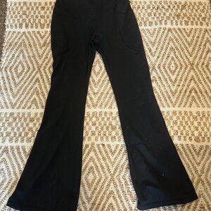 Flare Leg Black Leggings